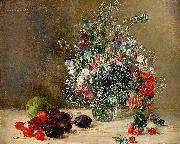 Anna Munthe-Norstedt Still Life with Flowers and Fruits France oil painting artist